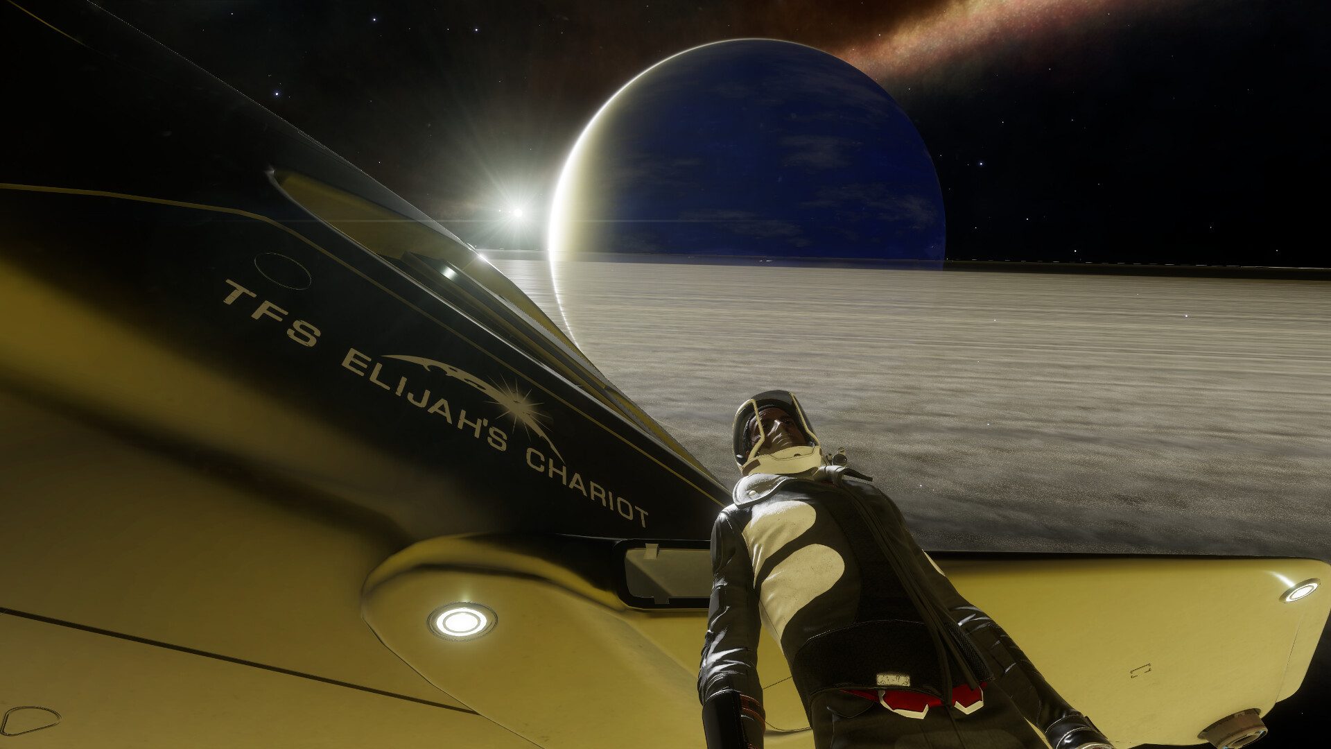 Standing under the rings